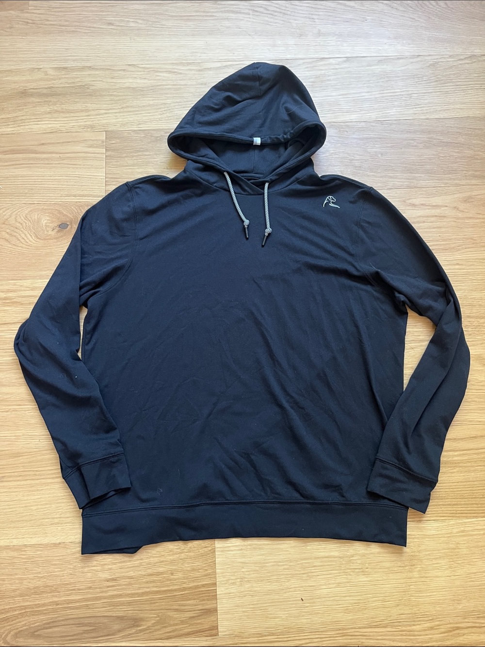 Rhoback Men's Hesi Performance Hooded Pullover-Black size L